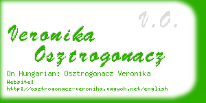 veronika osztrogonacz business card